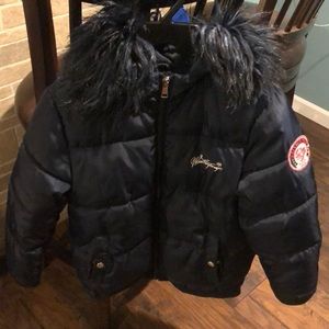 Weatherproof blue coat